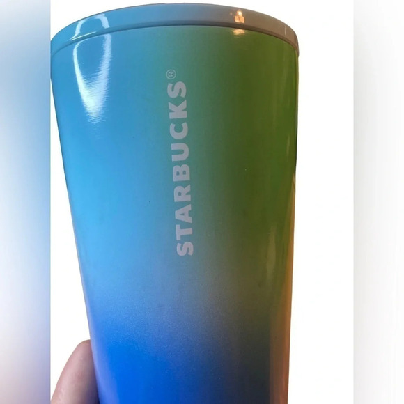 STARBUCKS Summer 2023 Ombre Prism Gradient Venti 24oz Stainless Tumbler NWT - Picture 2 of 5